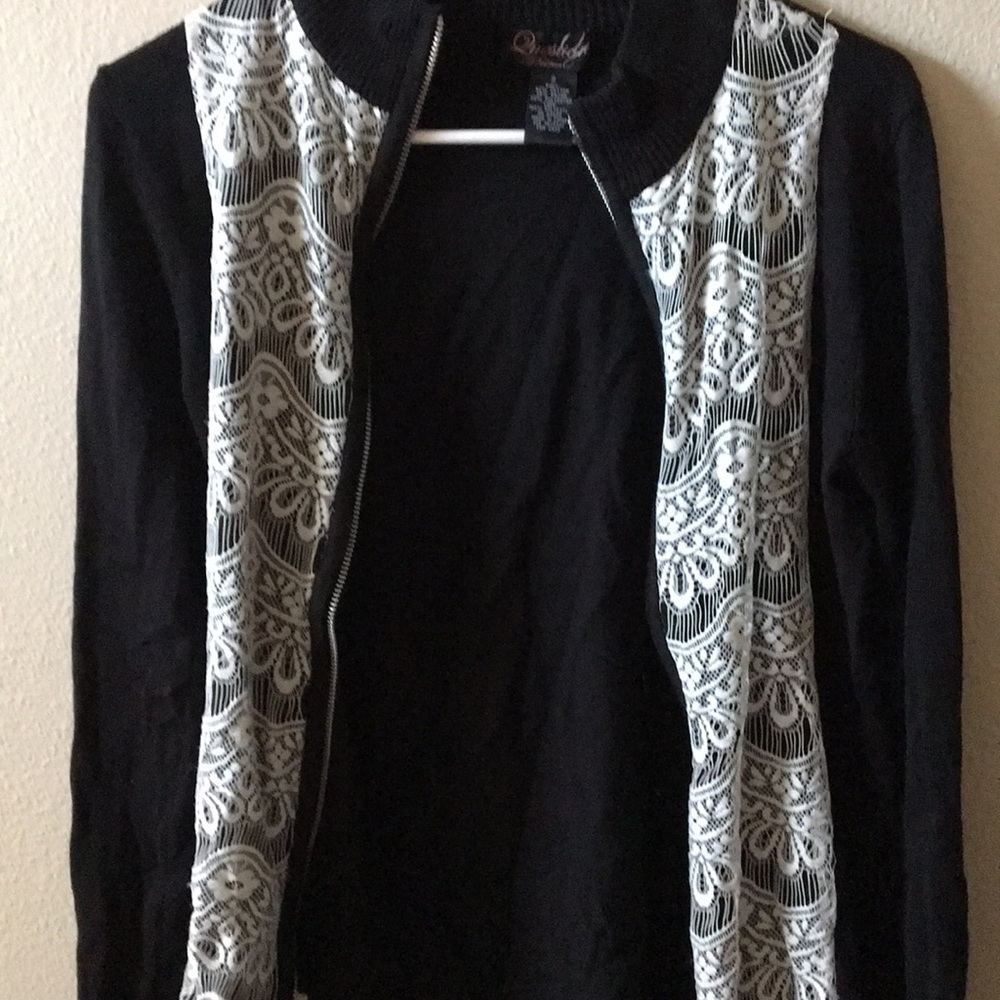 fake zipper sweater